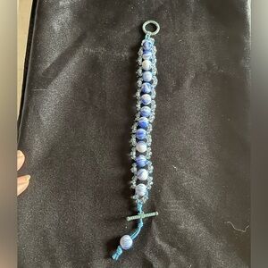 Blue Beaded Bracelet